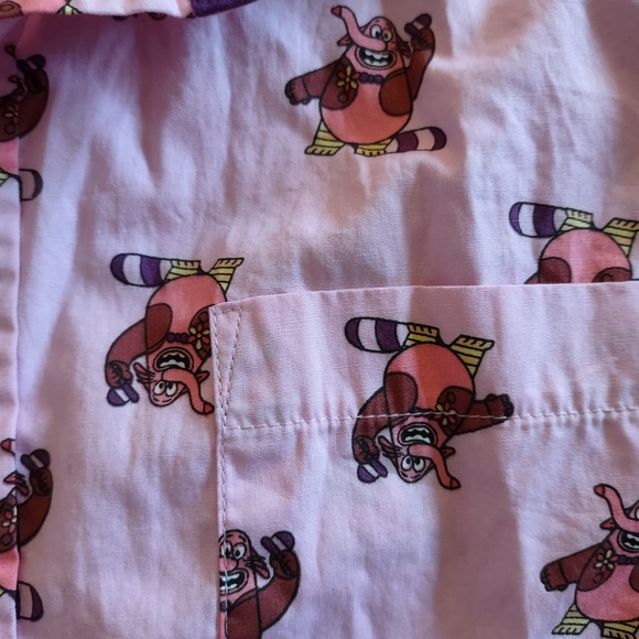 Disney Parks Inside Out Bing Bong Button Down Shirt Men's Medium Short Sleeve - Picture 3 of 5